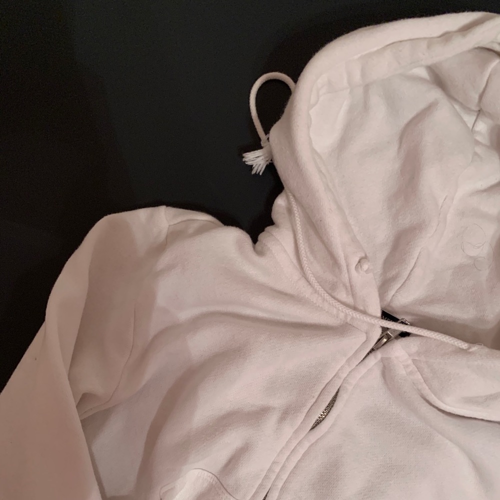 white crystal hoodie